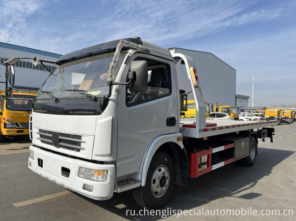 Dongfeng 4x2 Flatbed Wrecker Tow Trucks For Sale Jpg